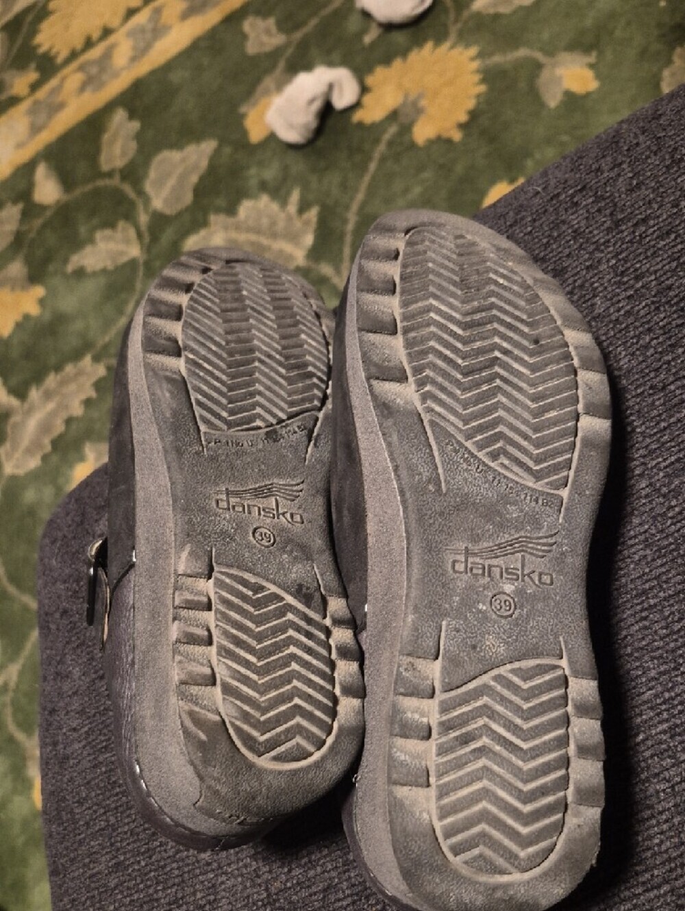 Dansko Black Leather Clogs with Buckle - Picture 5 of 11